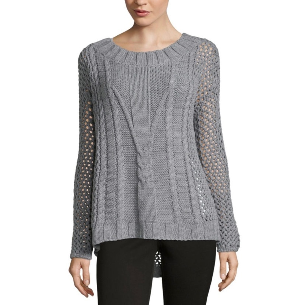 NWT 212 NY Textured Cable Pullover Sweater